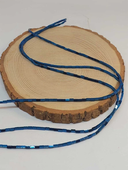 Bileklik Boy Hematit Taşı Dizi 2*4mm (49660) Yarım Dizi (17CM UZUNLUĞUNDADIR) - 3