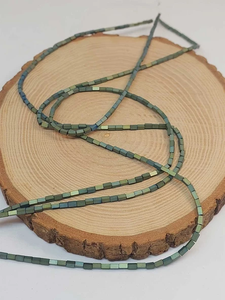 Bileklik Boy Hematit Taşı Dizi 2*4mm (49662) Yarım Dizi (17CM UZUNLUĞUNDADIR) - 3