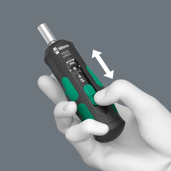 Wera 7515 Kraftform Safe-Torque Speed Torklu Tornavida, 2-6 Nm, 1/4" x 2.0 Nm x 3.0 Nm x 4.0 Nm x 5.0 Nm x 6.0 Nm x 147. - 5