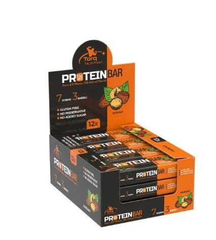 Torq Nutrition Protein Bar Fındık 50 gr - 12 Adet