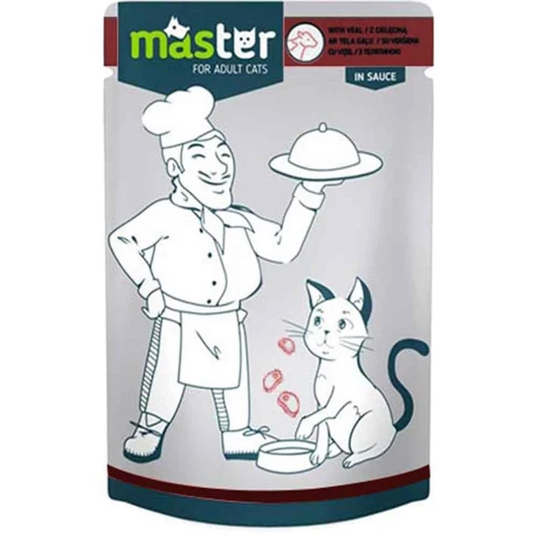 Master Kedi Konservesi Dana Etli 80 Gr
