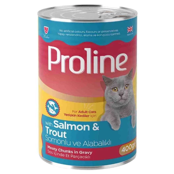 Proline Kedi Konserve Maması Somonlu ve Alabalıklı 400 Gr
