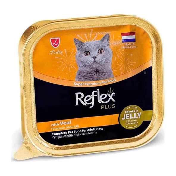 Reflex Plus Jöleli Dana Etli Kedi Konservesi 85 GR ürün görseli 1