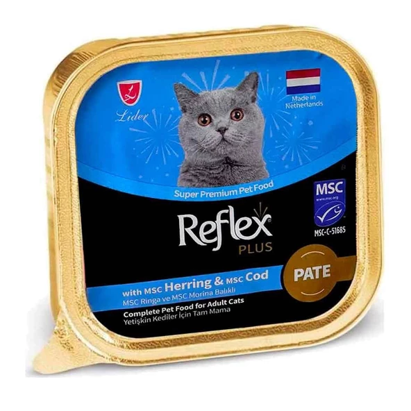 Reflex Plus Pate Ringa ve Morina Balıklı Kedi Konservesi 85 Gr ürün görseli 1