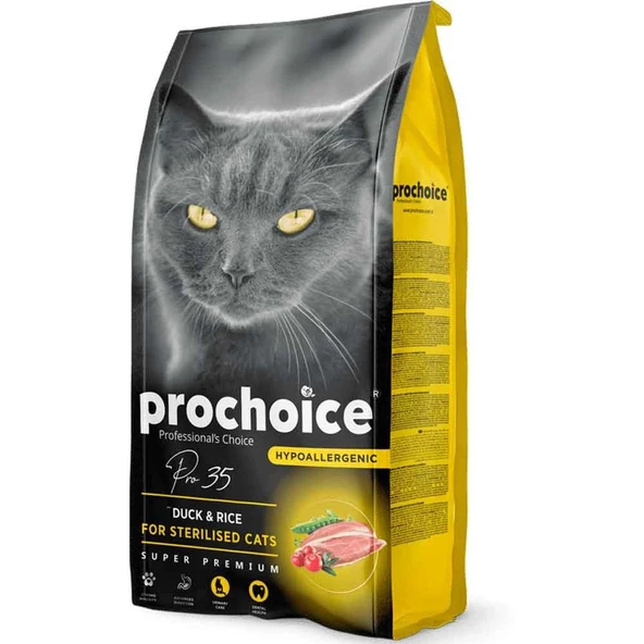 Prochoice Pro 35 Ördekli Tavuklu Kısır Kedi Maması 2 Kg
