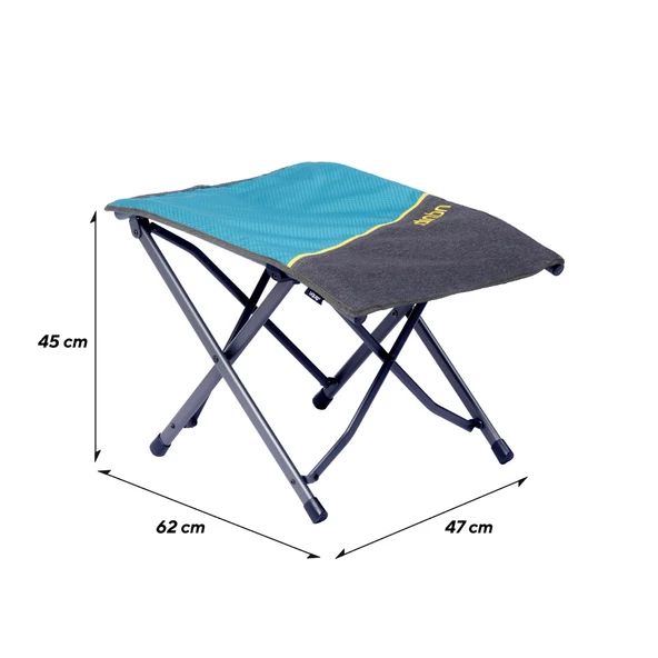 Uquip Finley Universal Kamp Sandalyesi Ayak Uzatma Sehpası Petrol/Grey - 4
