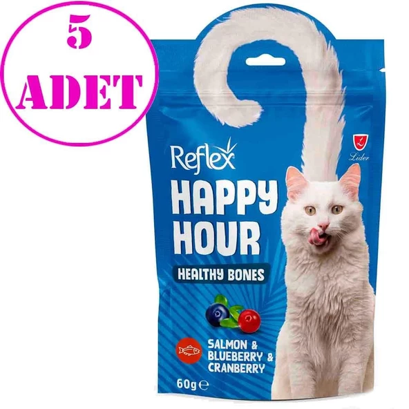 Reflex Kedi Ödülü Happy Hour Sağlıklı Kemikleri Destekleyici 60 Gr 5 AD