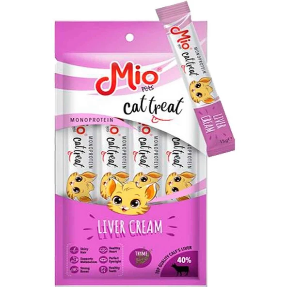 Mio Kedi Ödülü Krema Ciğerli 4x15 Gr