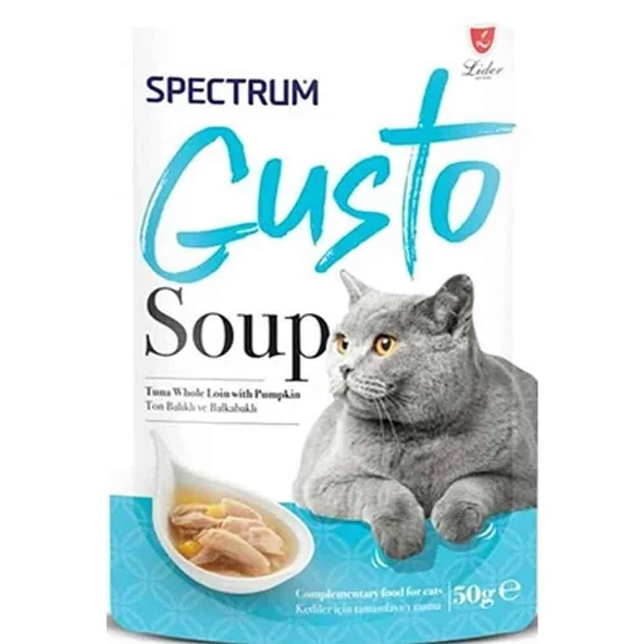 Spectrum Gusto Ton Balıklı ve Bal Kabaklı Kedi Çorbası 50 Gr