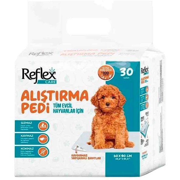 Reflex Care Kaydırmaz Köpek Alıştırma Pedi 60x90cm (30'lu)