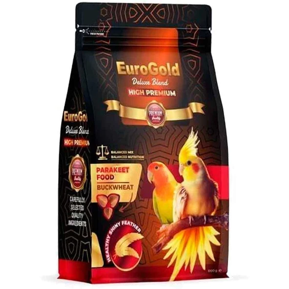 EuroGold Deluxe Blend Paraket Yemi Kara Buğday Katkılı 1 Kg