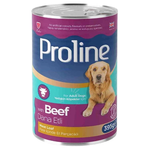 Pro Line Dana Etli Pate Köpek Konserve Maması 395 Gr