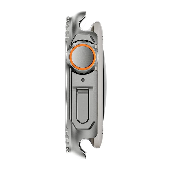 Apple Watch 7 45mm to Apple Watch Ultra 49mm Uyumlu Kasa Dönüştürücü ve Ekran Koruyucu Watch Gard 33 - Resim 10