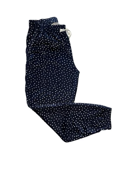 Kadın Kadife Yumuşak Bilek Manşetli/Lastikli Cepli Pijama Jogger Eşofman Tek Alt