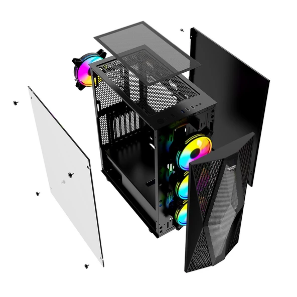 TWISTED MINDS COOL-2 INTEL i5 12400F 32GB DDR4 512GB SSD 8GB RTX4060Tİ FREEDOS GAMING PC - 6