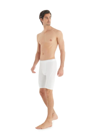 Blackspade %92 Pamuk Erkek Uzun Toparlayıcı Boxer - Beyaz - 3