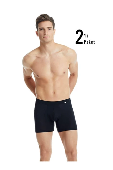 Blackspade 9313 Erkek 2'li Ekonomik Paket %94 Modal Silver Uzun Boxer - 5