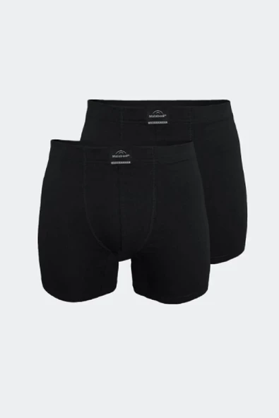 Malabadi 073 - 2' Li Paket Erkek Likralı %95 Pamuk Uzun Boxer - Resim 9