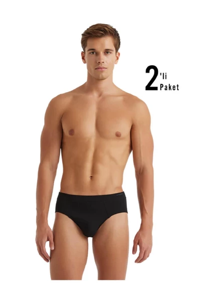 Blackspade 9625 Loose Fit %100 Pamuklu 2'li Ekonomik Paket Erkek Slip - 7