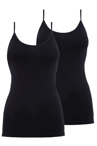 Blackspade 1591 2'li Paket Kadın %95 Pamuklu İnce Askılı Atlet - 7