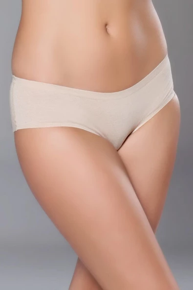 WO&Gİ 5001 Kadın Pamuk & Cotton Lazer Kesim Dikişsiz Slip - Resim 5