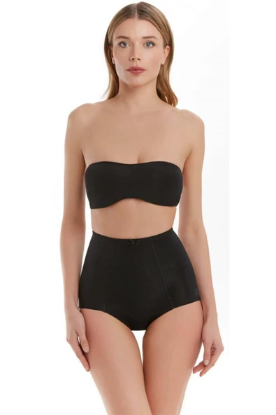 Ten Lingerie 1 Beden İncelten Günlük Kullanılabilen Lazer Kesim Dikişsiz Beauty Slip Korse - 10