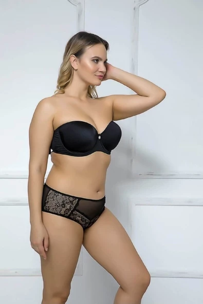 Moonlight 2134 Soft Cup Balenli Straplez Toparlayıcı Sütyen - 2