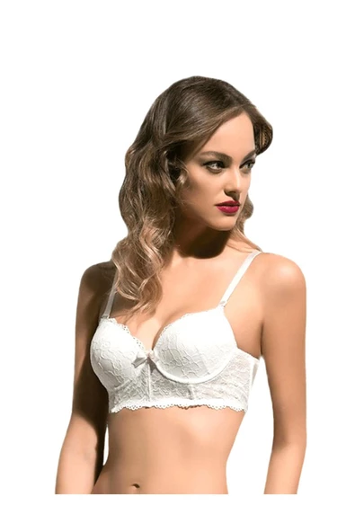 Bella Donna 7000 Dantelli Yarım Destekli Push-Up Sütyen & Büstüyer - Resim 3