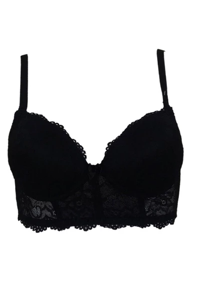 Bella Donna 7000 Dantelli Yarım Destekli Push-Up Sütyen & Büstüyer - Resim 8
