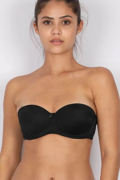 Moonlight 11072 Straplez Destekli Push Up Sırtı Şeffaf Sütyen - 11