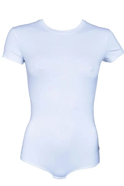 Malabadi 138 Kadın Modal Kısa Kol USA & Bisiklet Yaka Çıtçıtlı Body & Bodysuit - 5