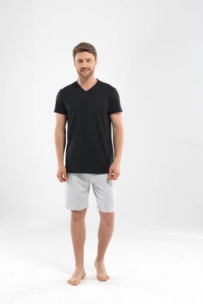 Blackspade Modal Erkek V Yaka T-shirt - Resim 8