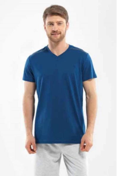 Blackspade Modal Erkek V Yaka T-shirt - Resim 5