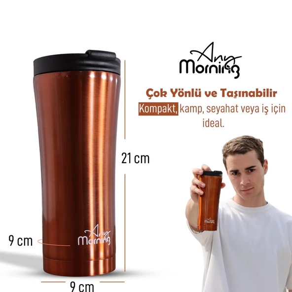 Any Morning SI231905 Termos Mug Bakır 450 ml - 9
