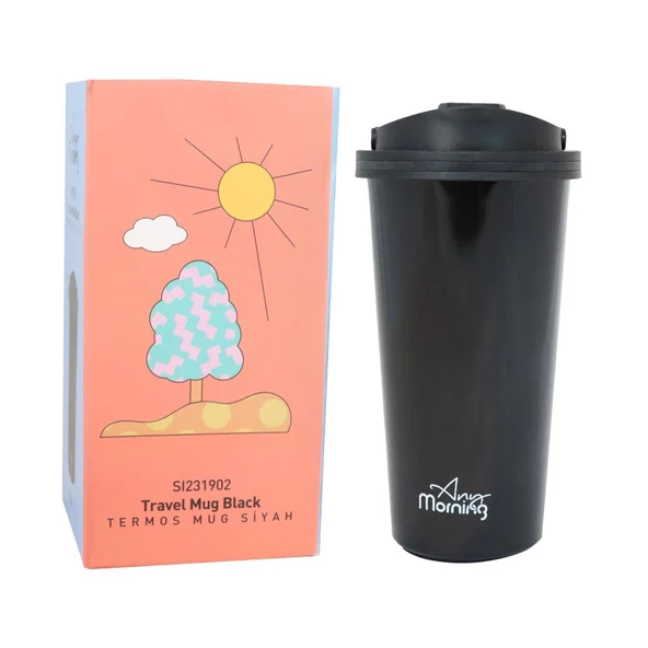 Any Morning SI231902 Termos Mug Siyah 500 ml - 8