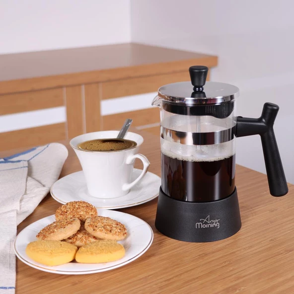 Any Morning FF084 Kahve ve Bitki Çayı için French Press 600 ML - 7
