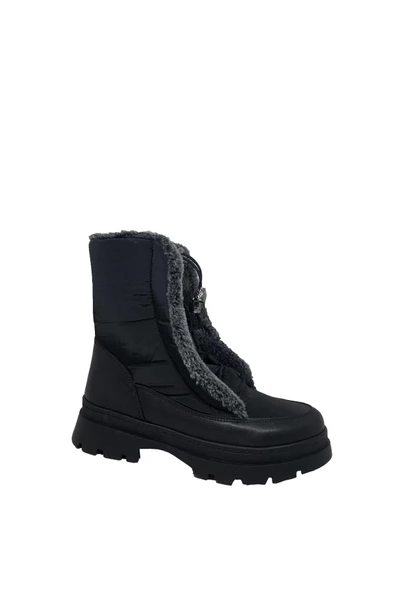 Kalın Taban Iç Tüylü Kar Botu Ayakkabı - 2