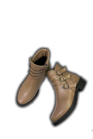 Kadın Kısa Vizon Siyah Bot - Resim 3