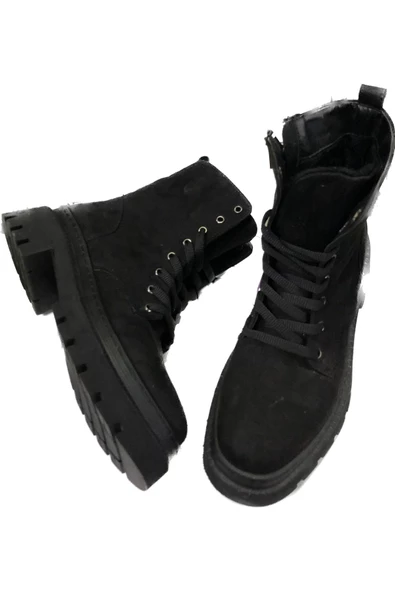 Kadın Kalın Taban Postal Bot - Resim 9