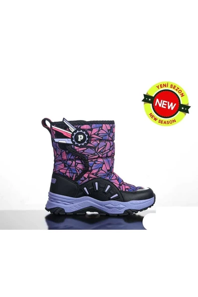 Çocuk Kar Botu İçi Yünlü Kaymaz Taban - 4