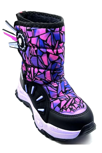 Çocuk Kar Botu İçi Yünlü Kaymaz Taban - 5