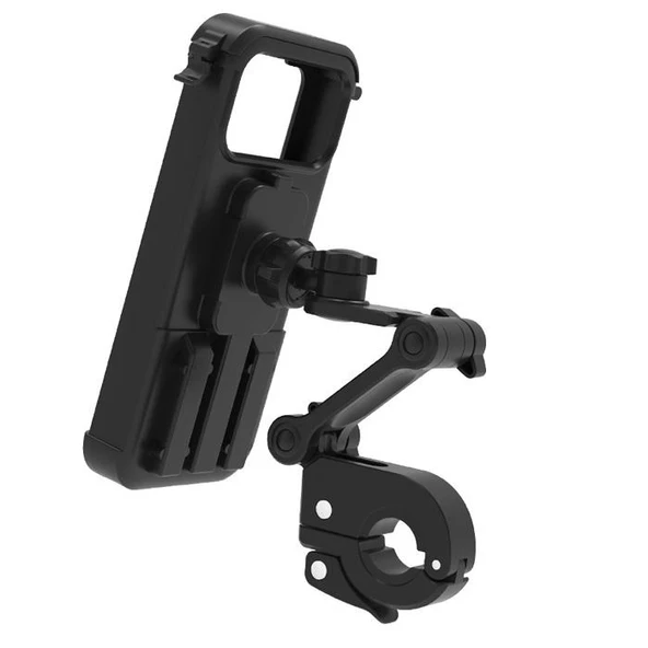 Polham Motosiklet, Scooter İçin Gidona Takılan Universal Bisiklet Telefon Tutucu, Su Geçirmez Titremez - 5