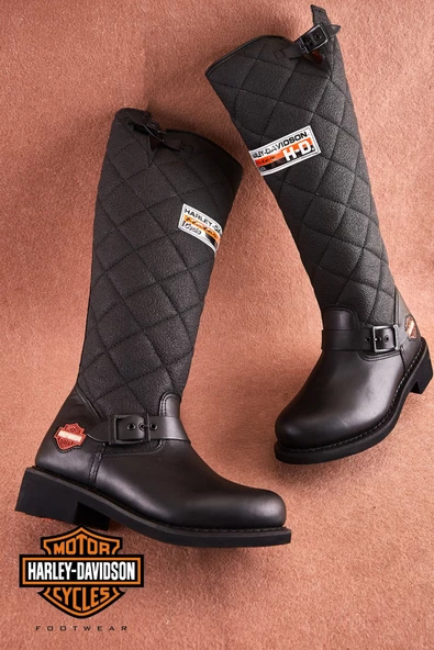 Harley Davidson 025G100074 Laconıa Hı Deri Kadın Çizme - 2
