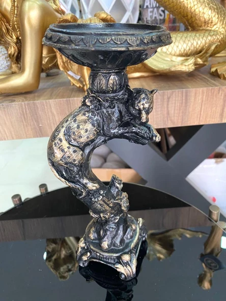 Şamdan mumluk çitalı şamdan polyester - 5