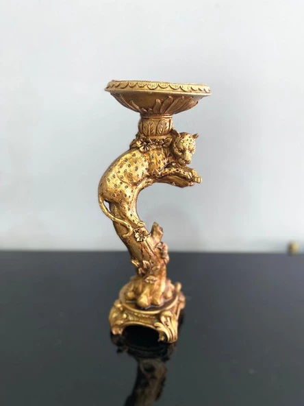 Şamdan mumluk çitalı şamdan polyester