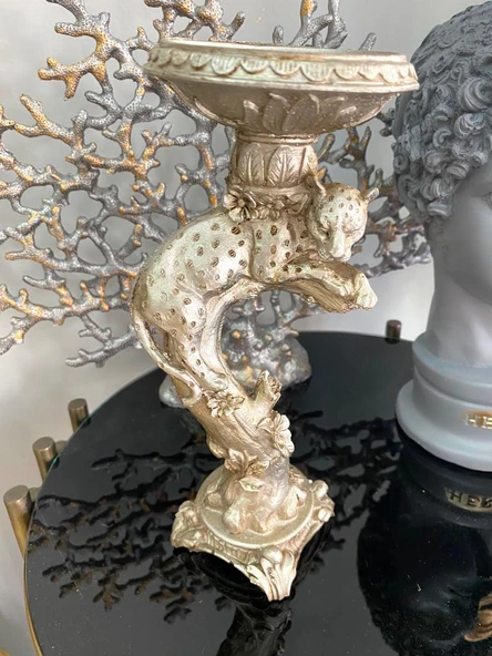 Şamdan mumluk çitalı şamdan polyester - 8