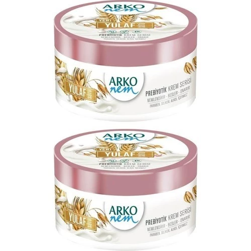 Arko Nem Prebiyotik Krem Serisi Yulaf Sütü 250 ml 2 Adet El ve Vücut Kremi