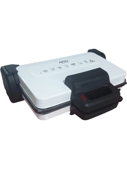 Aksu T32 Gross Grill 1800W Izgara Ve Tost Makinesi Beyaz - 4