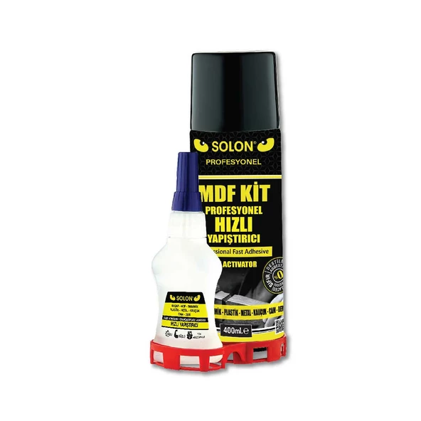 5 Adet Profesyonel MDF Kit Hızlı Yapıştırıcı 400 Ml+80 Gr. - 4