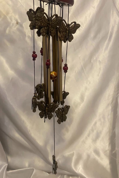 Deprem Çanı Zili Rüzgar Çanı Zili Feng Şui Kelebek - Resim 2